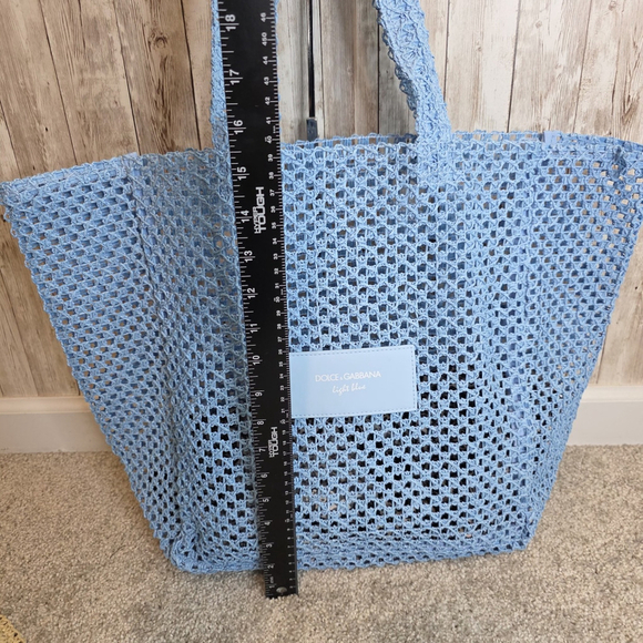 Dolce & Gabbana Summer Beach Straw Large Tote Bag With Matching Sun Stra… - Picture 5 of 10